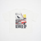 Womens BRIXTON Revved Up Boxy T-Shirt in Off White