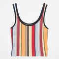 Womens BRIXTON Ringer Tank in Peach Multi Stripe