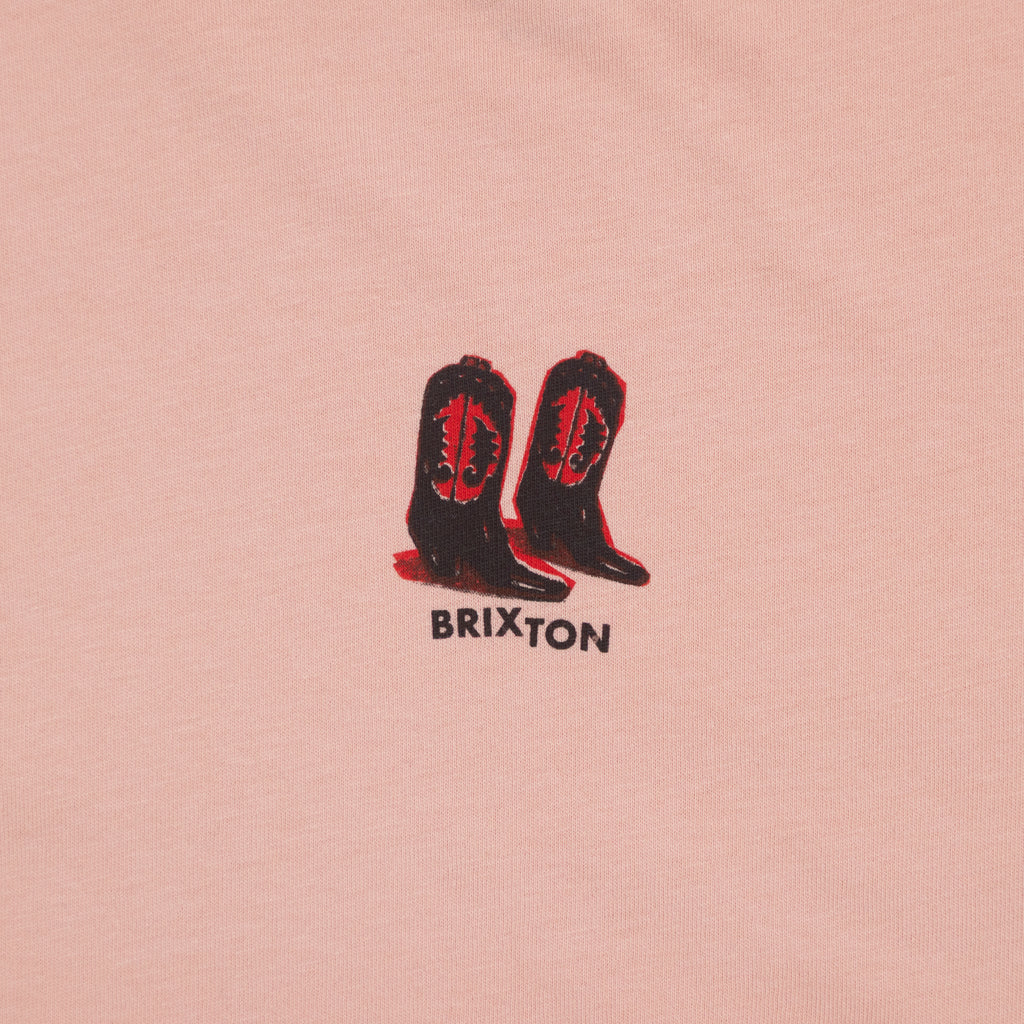 Womens BRIXTON Two Boots Slim T-Shirt in Pink