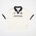 Women's BRIXTON Varsity T-Shirt in OFF WHITE / BLACK