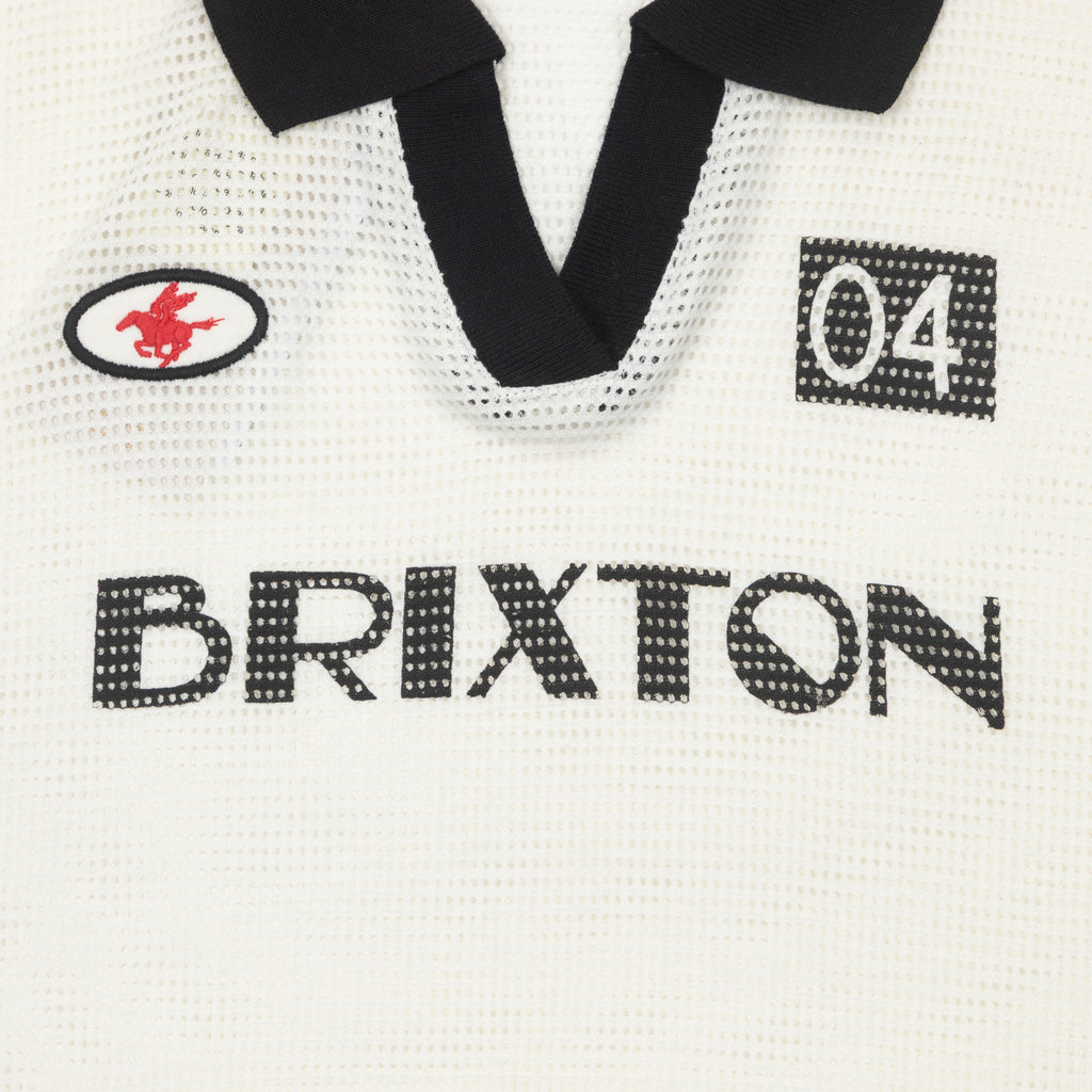 Women's BRIXTON Varsity T-Shirt in OFF WHITE / BLACK