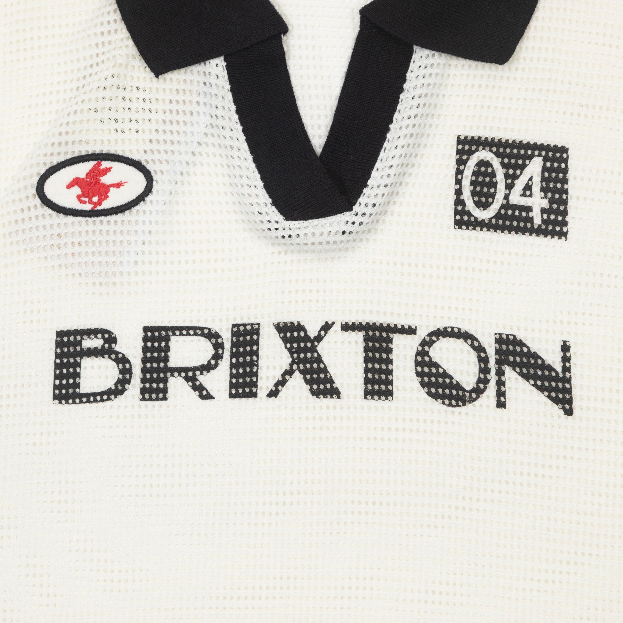 Women's BRIXTON Varsity T-Shirt in OFF WHITE / BLACK