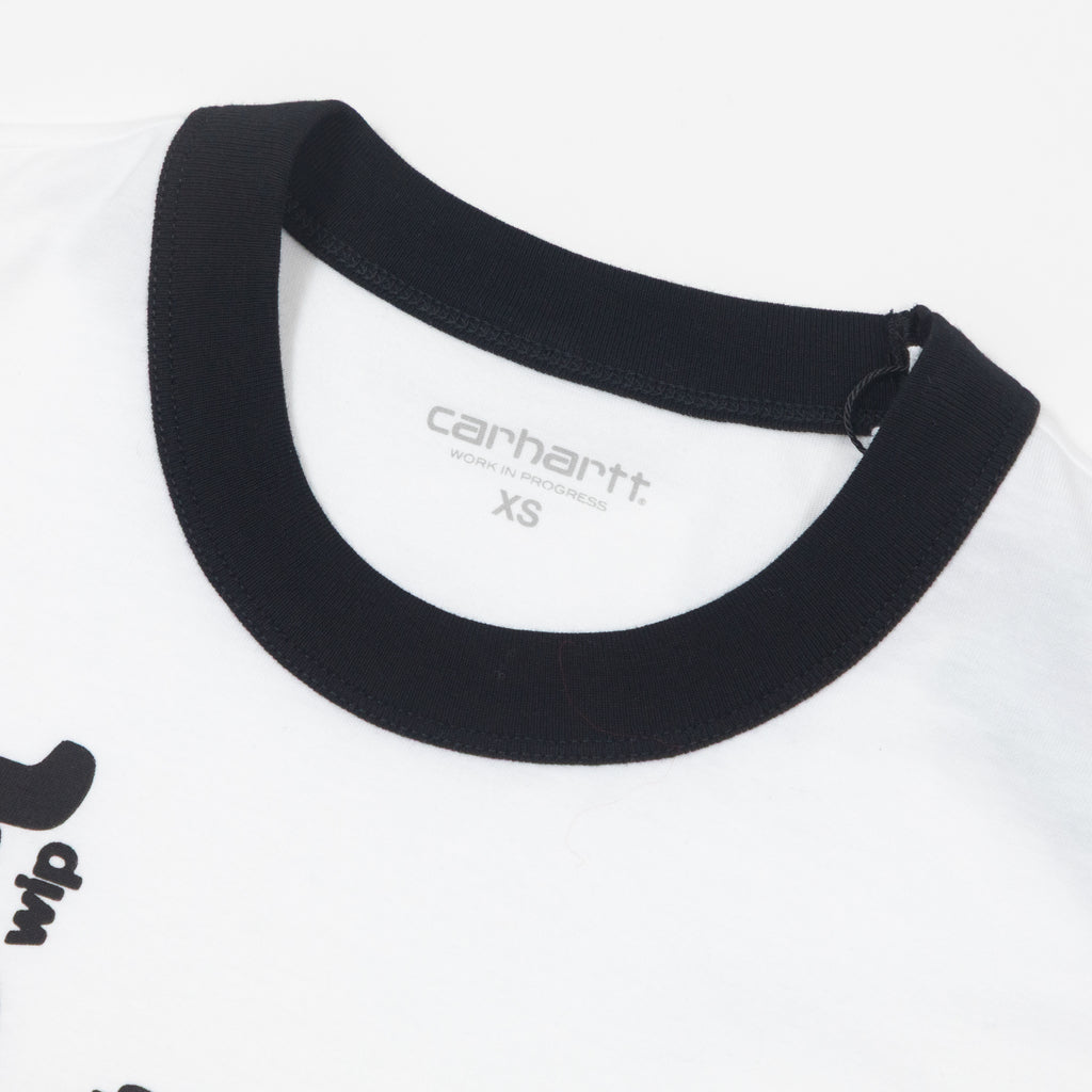 Womens CARHARTT IP Ringer Short Sleeve T-shirt in WHITE