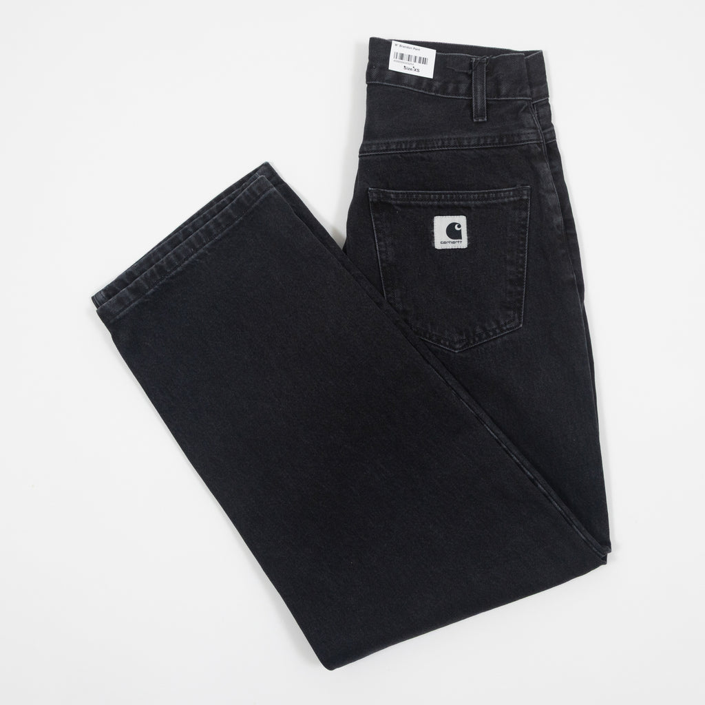 Womens CARHARTT WIP Brandon Jeans in Stone Washed Black — main view