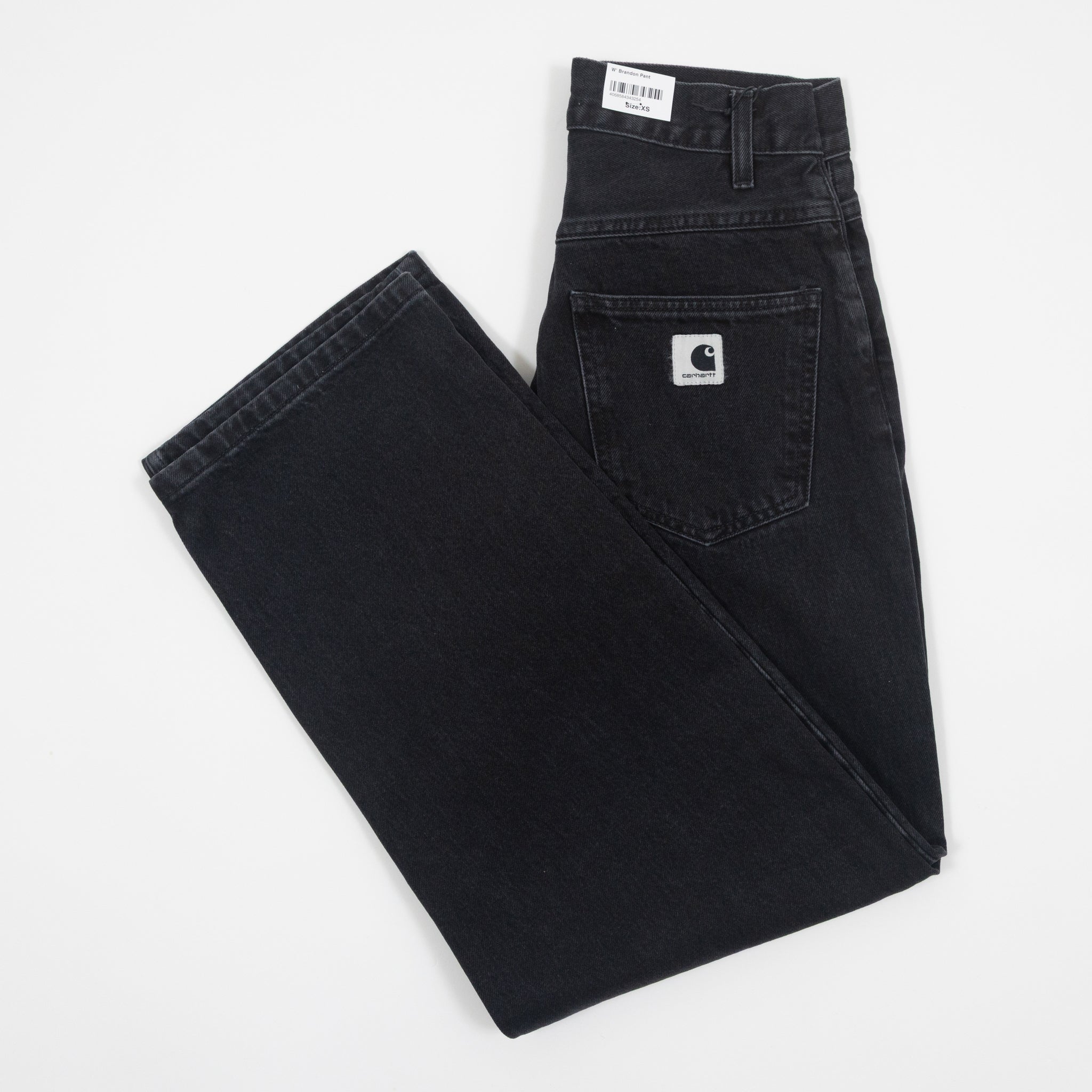 Womens CARHARTT WIP Brandon Jeans in Stone Washed Black — main view