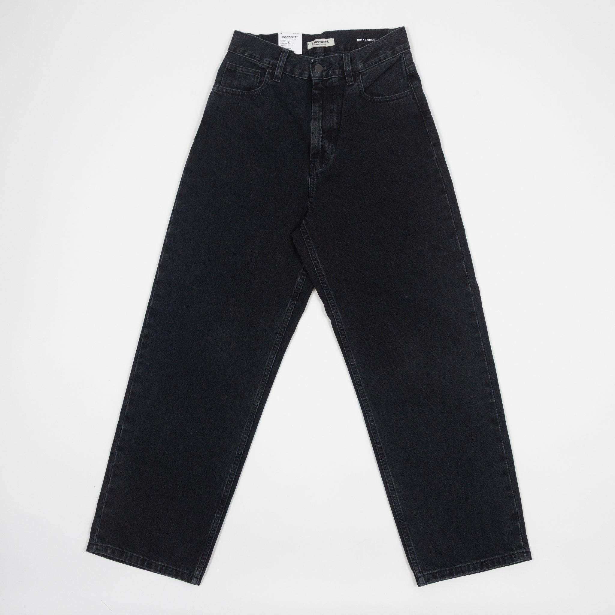 womens-carhartt-wip-brandon-jeans-stone-washed-black — side profile