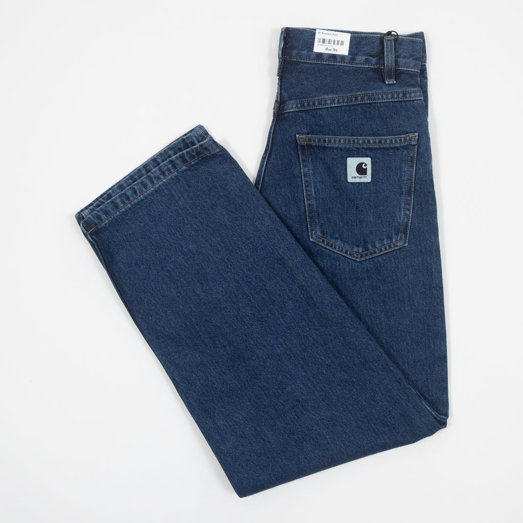 Womens CARHARTT WIP Brandon Jeans in Stone Washed Blue — main view