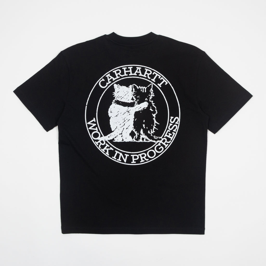 womens-carhartt-wip-hugging-cats-t-shirt-black — side profile