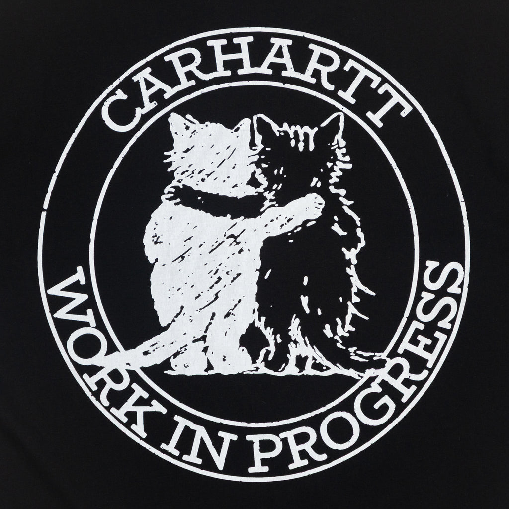 womens-carhartt-wip-hugging-cats-t-shirt-black — detail view