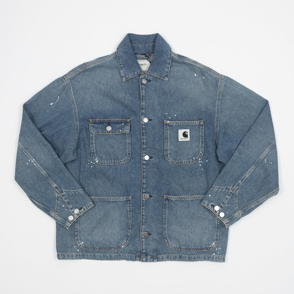 Women's CARHARTT WIP OG Michigan Coat in Splatter Blue