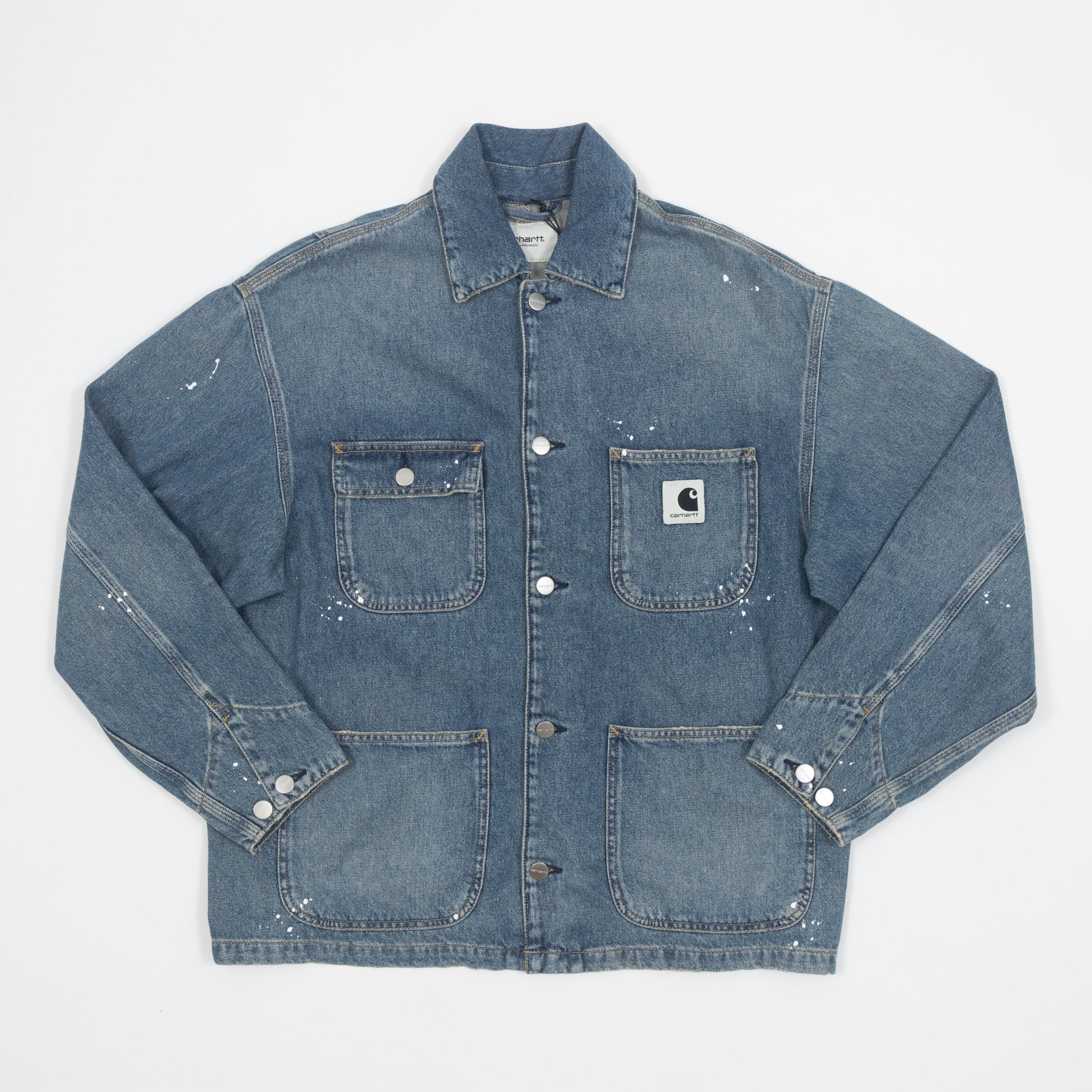 Women's CARHARTT WIP OG Michigan Coat in Splatter Blue