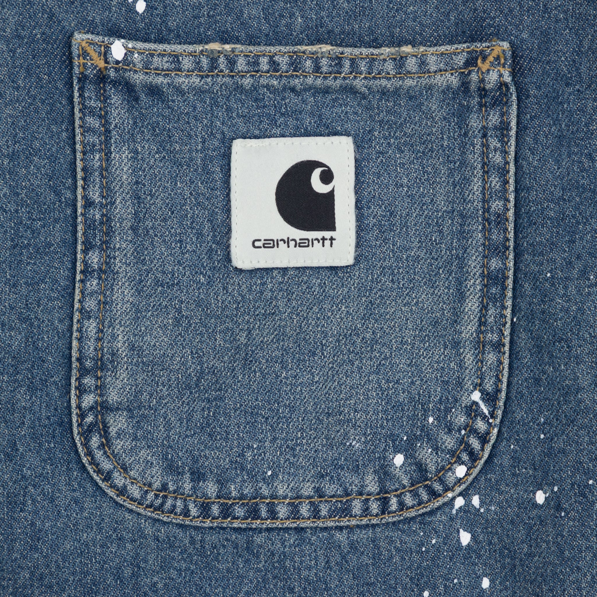 Women's CARHARTT WIP OG Michigan Coat in Splatter Blue
