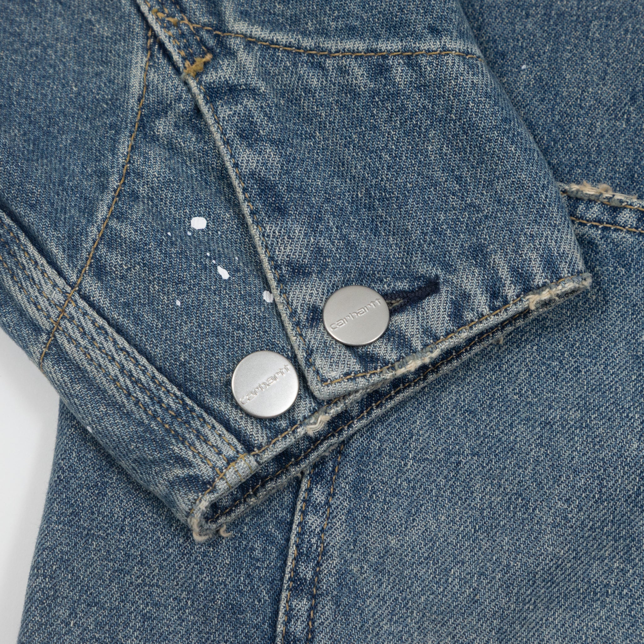Women's CARHARTT WIP OG Michigan Coat in Splatter Blue