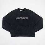 Womens CARHARTT WIP Painter Sweatshirt in Black — main view