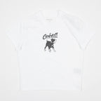 Womens CARHARTT WIP Pup T-Shirt in White — main view