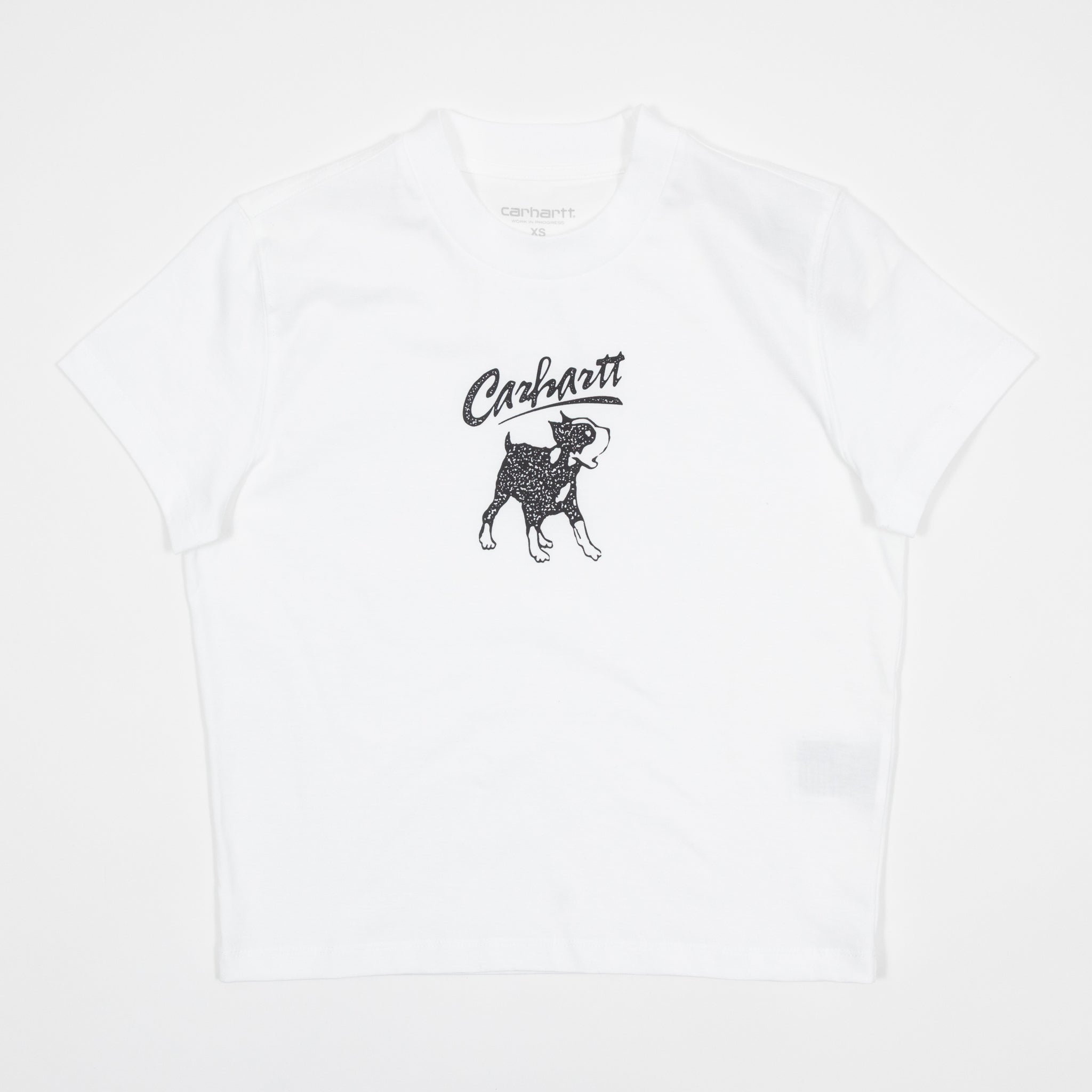 Womens CARHARTT WIP Pup T-Shirt in White — main view