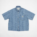 Womens CARHARTT WIP Snake Lovilia Shirt in Bleached Blue — main view