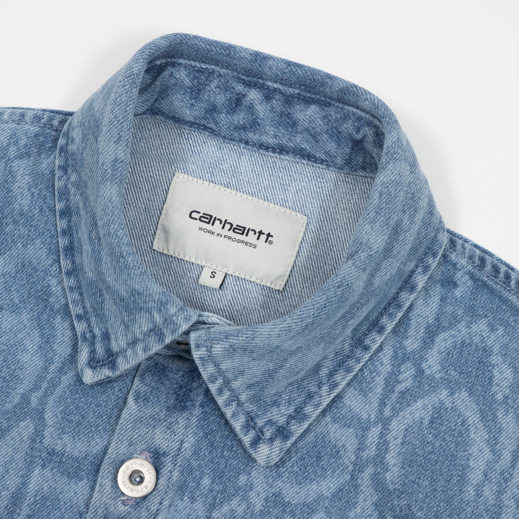 womens-carhartt-wip-snake-lovilia-shirt-bleached-blue — alternative angle
