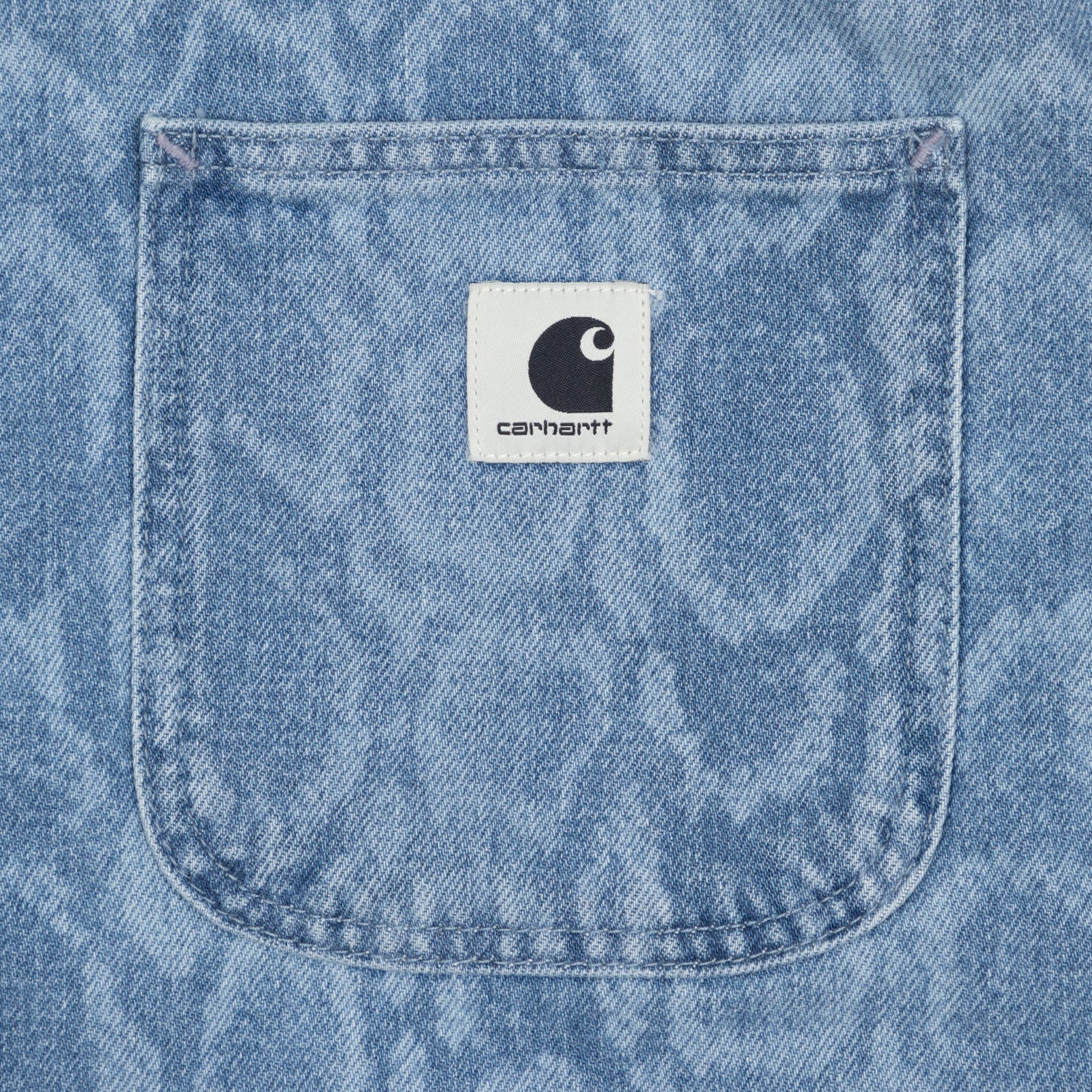 womens-carhartt-wip-snake-lovilia-shirt-bleached-blue — side profile