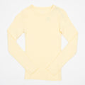 Womens COLORFUL STANDARD Organic Rib Long Sleeve T-Shirt in Soft Yellow