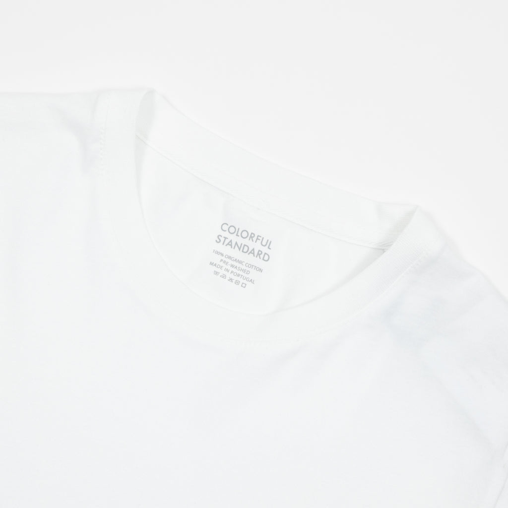 Womens COLORFUL STANDARD Organic Boxy Crop Tee in Optical White