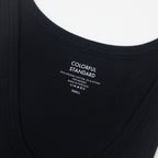 Womens COLORFUL STANDARD Organic Rib Tank Top in Deep Black