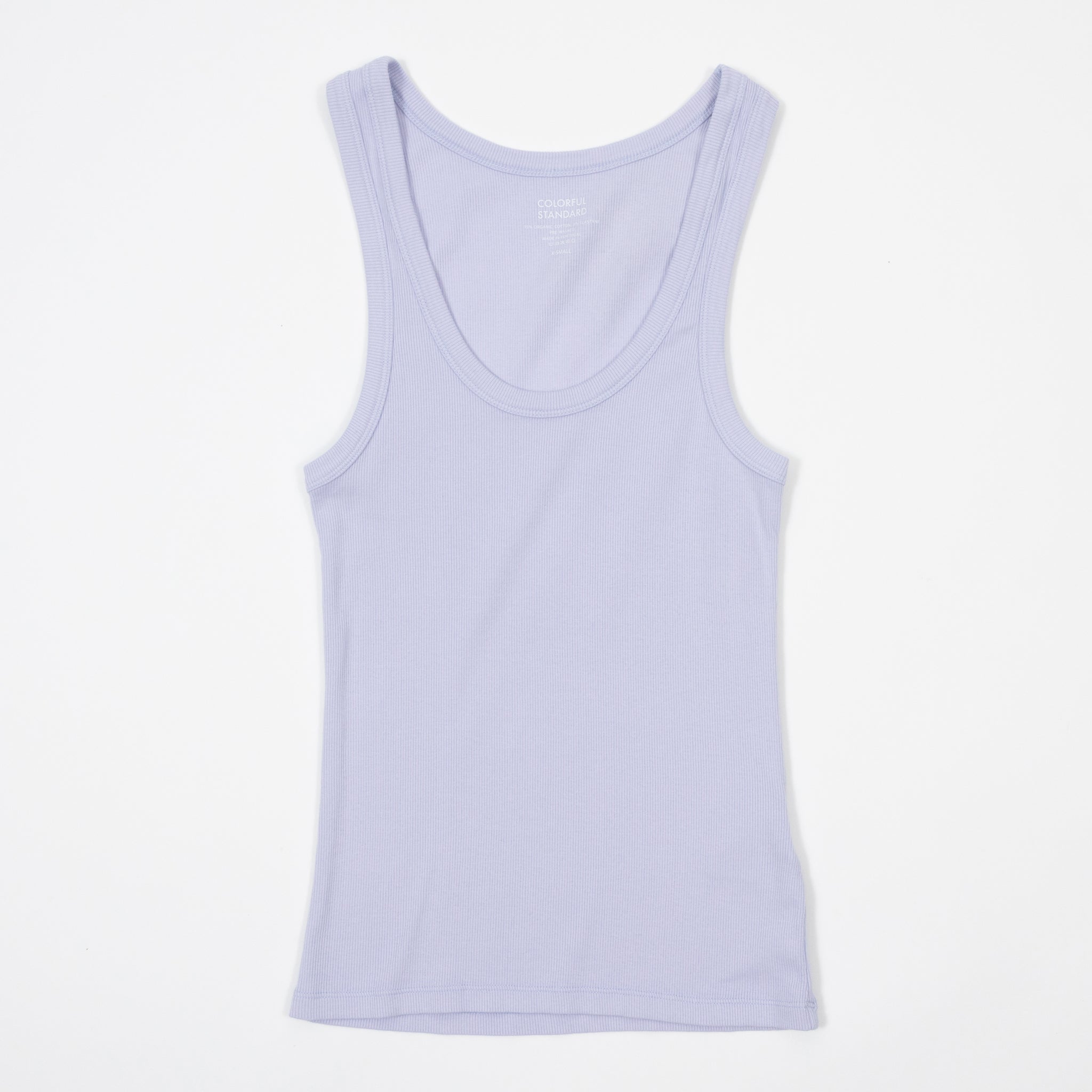 Womens COLORFUL STANDARD Organic Rib Tank Top in Soft Lavender