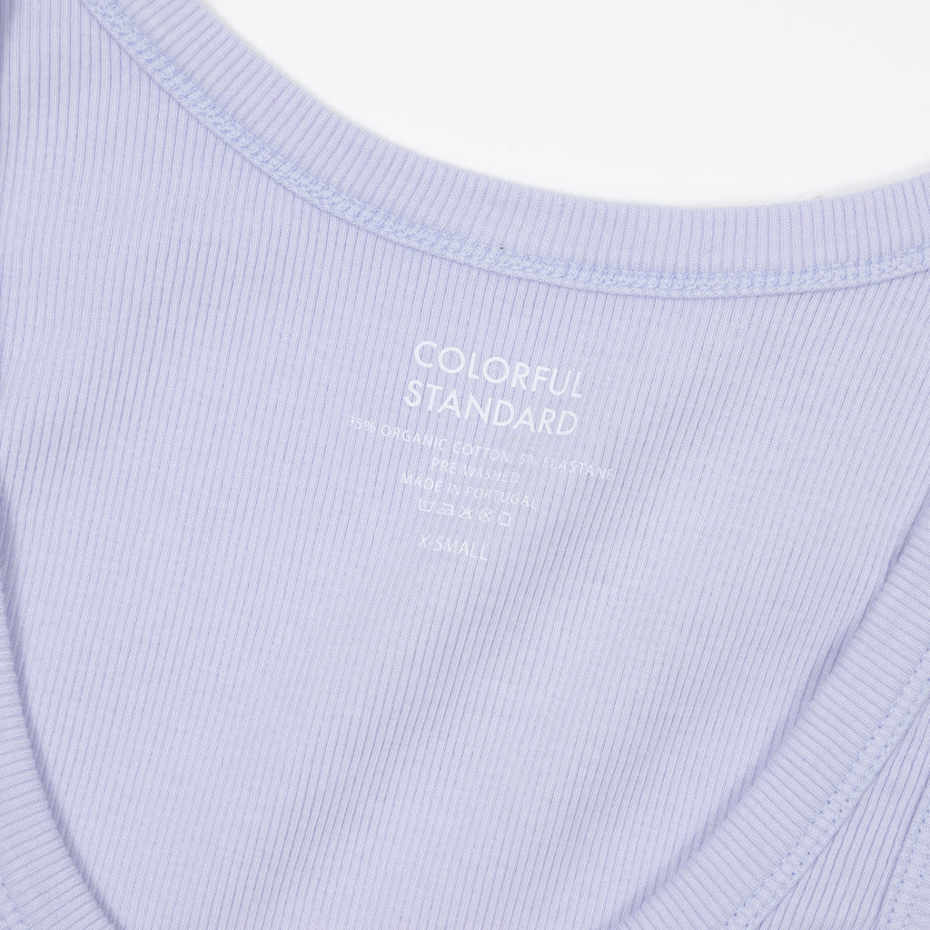 Womens COLORFUL STANDARD Organic Rib Tank Top in Soft Lavender
