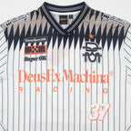 Womens DEUS EX MACHINA Arrii Moto Jersey in FLAME WHISPER WHITE