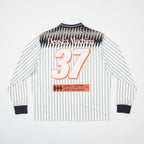 Womens DEUS EX MACHINA Arrii Moto Jersey in FLAME WHISPER WHITE
