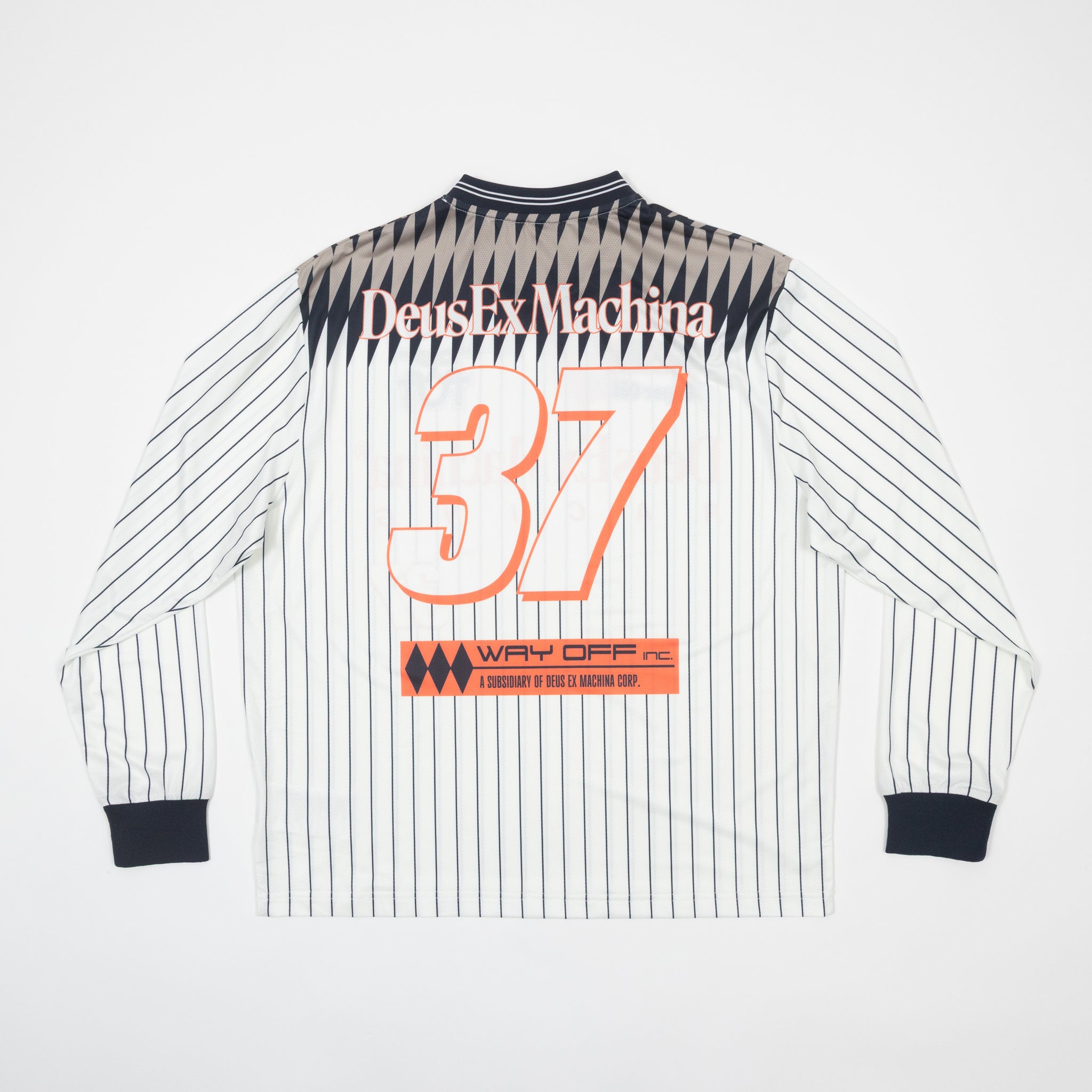 Womens DEUS EX MACHINA Arrii Moto Jersey in FLAME WHISPER WHITE