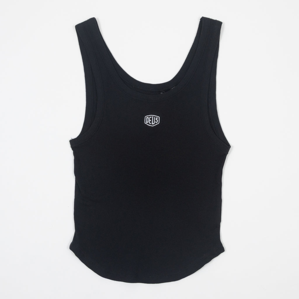 Womens DEUS EX MACHINA June Shield Tank in BLACK