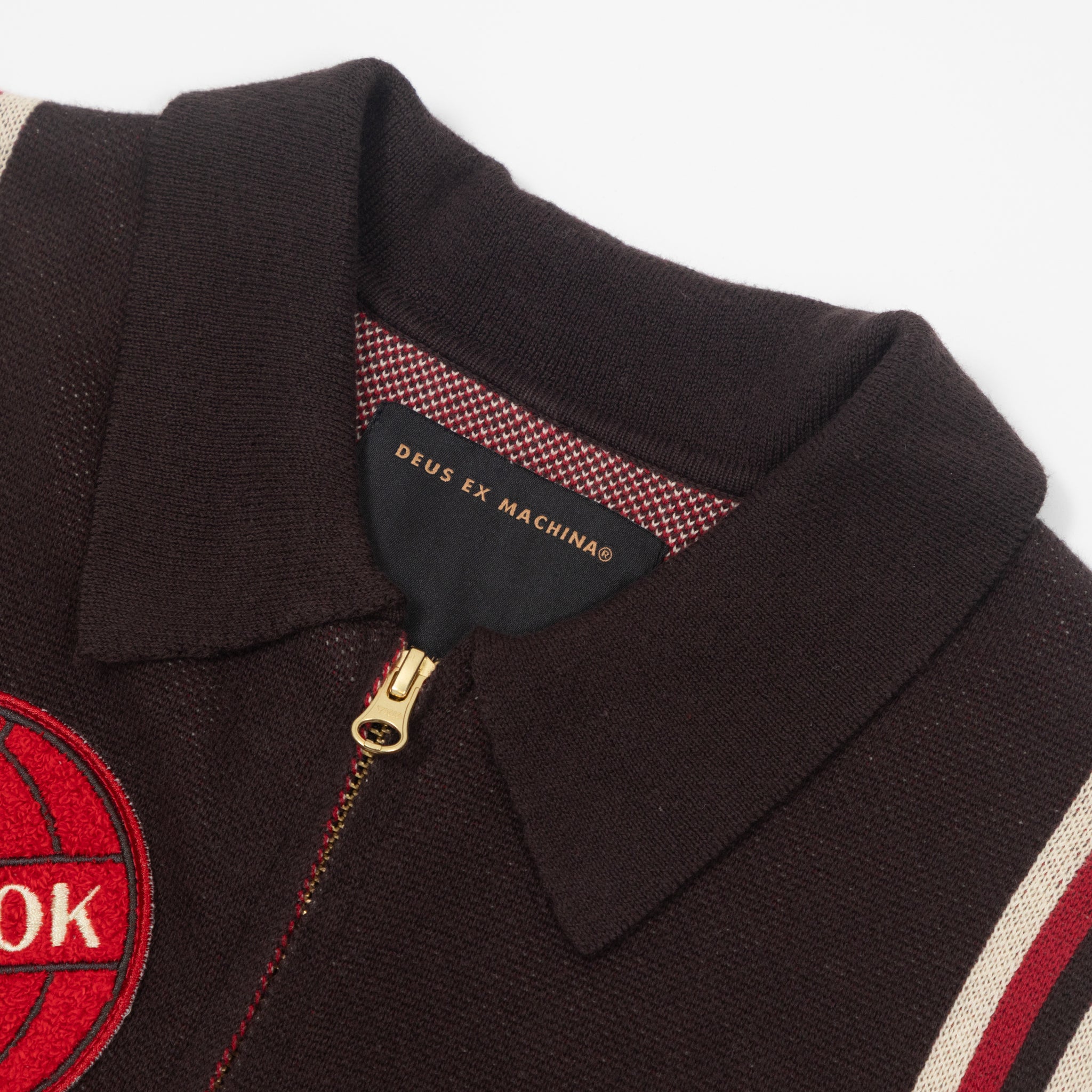 DEUS EX MACHINA Monte Carlo Knit Cardigan in JAVA BROWN