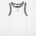 Womens DEUS EX MACHINA Rally Sheild Tank in ANTIQUE WHITE