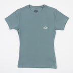 Womens DICKIES Gladevile Short Sleeve T-Shirt in STORMY SEA