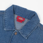 Womens DICKIES Lightweight Long Sleeve Denim Shirt in CLASSIC BLUE