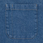 Womens DICKIES Lightweight Long Sleeve Denim Shirt in CLASSIC BLUE