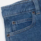 Womens DICKIES Midi Denim Skirt in CLASSIC BLUE