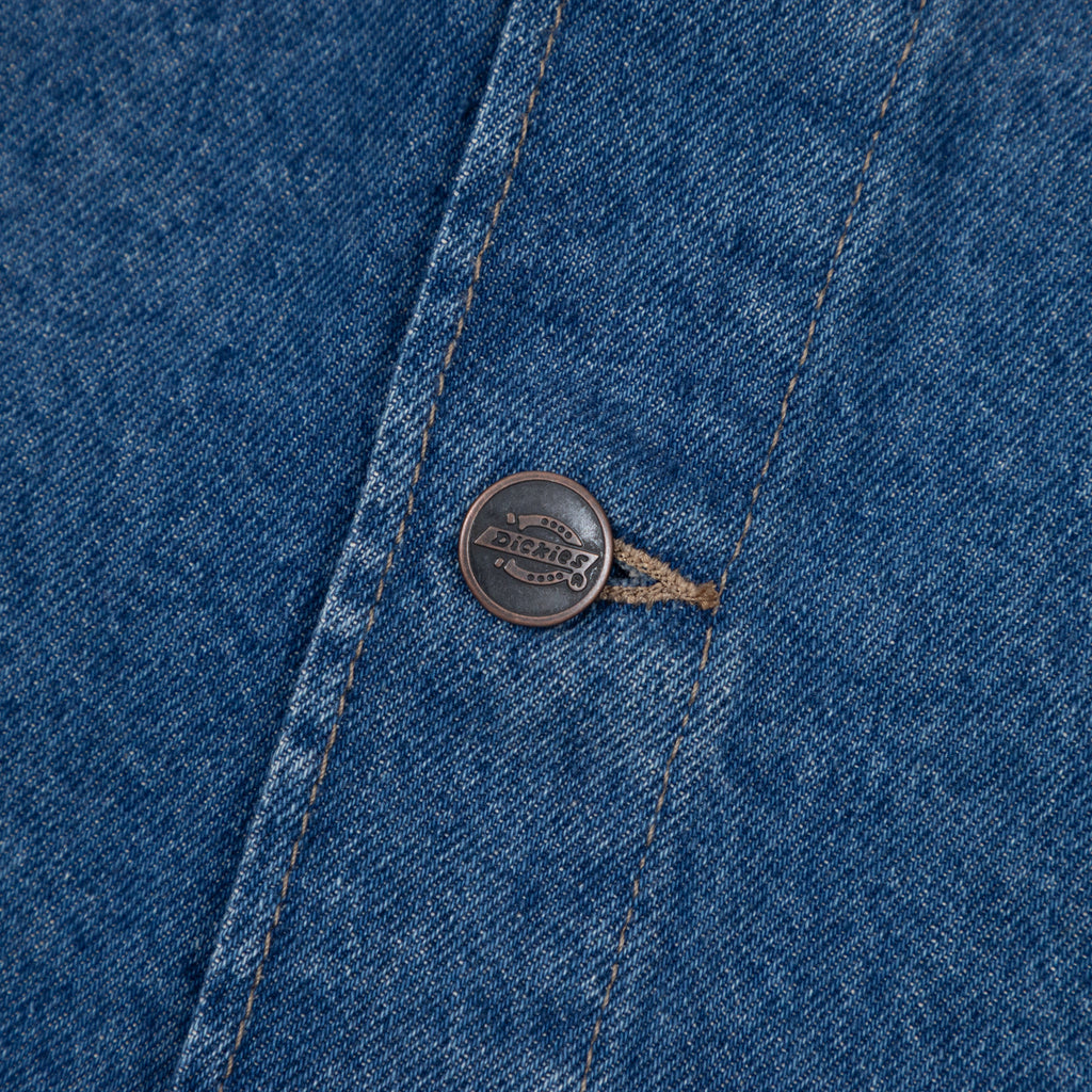 Womens DICKIES Midi Denim Skirt in CLASSIC BLUE