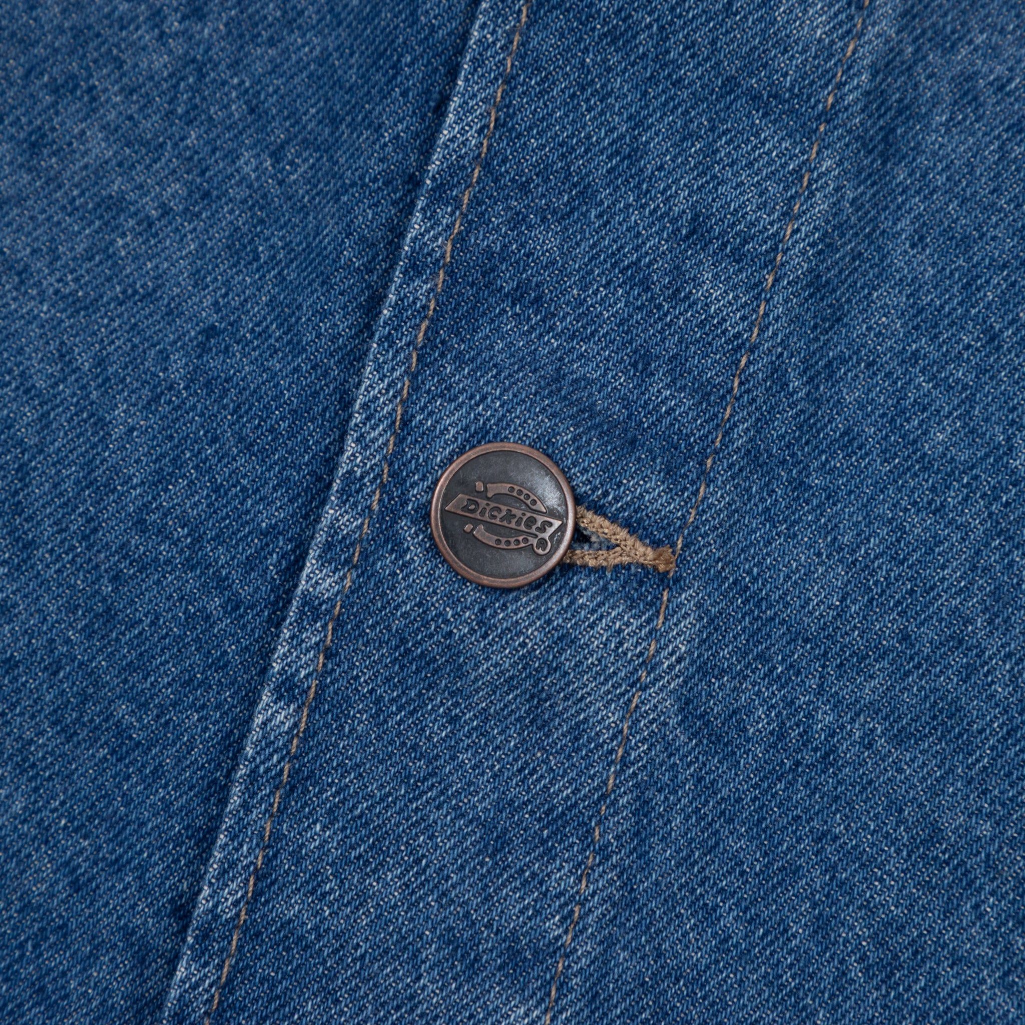 Womens DICKIES Midi Denim Skirt in CLASSIC BLUE