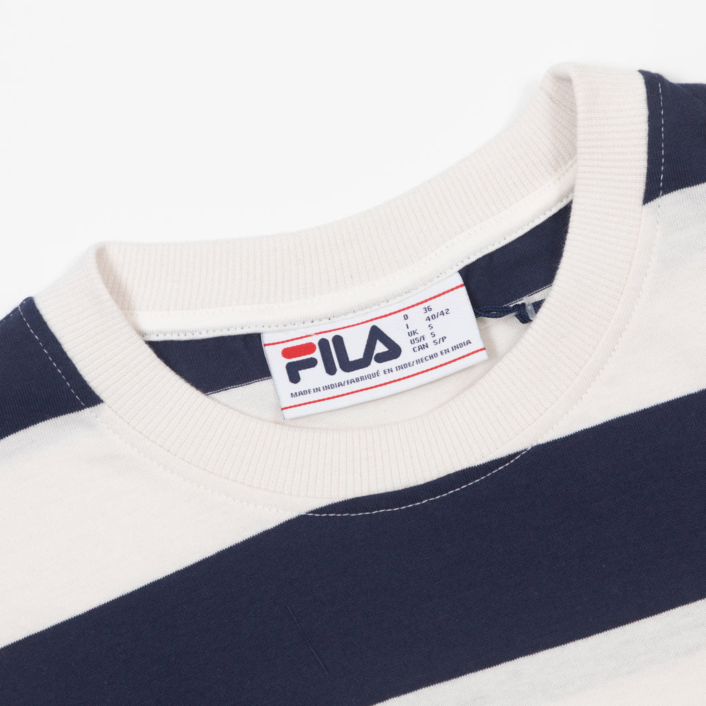 Womens FILA Genoa Boxy Cropped Tee in NAVY