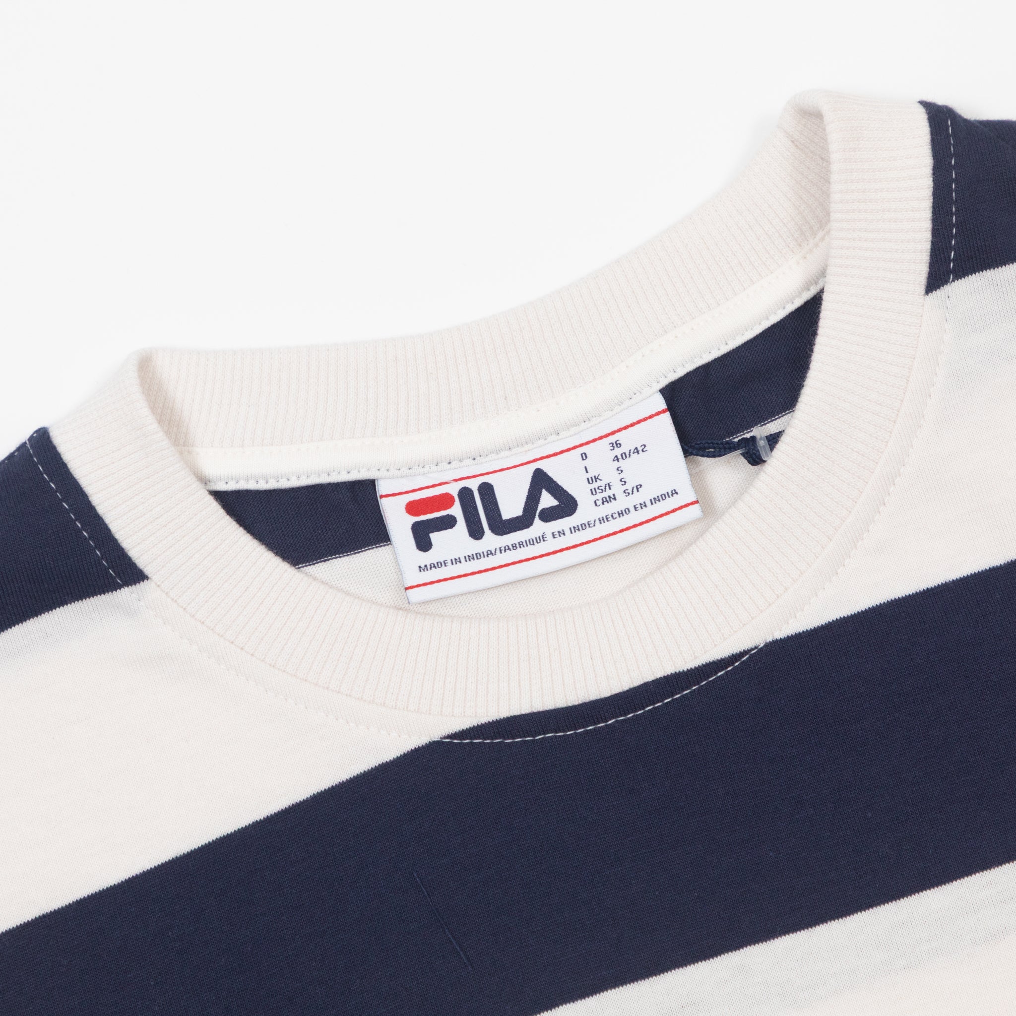 Womens FILA Genoa Boxy Cropped Tee in NAVY