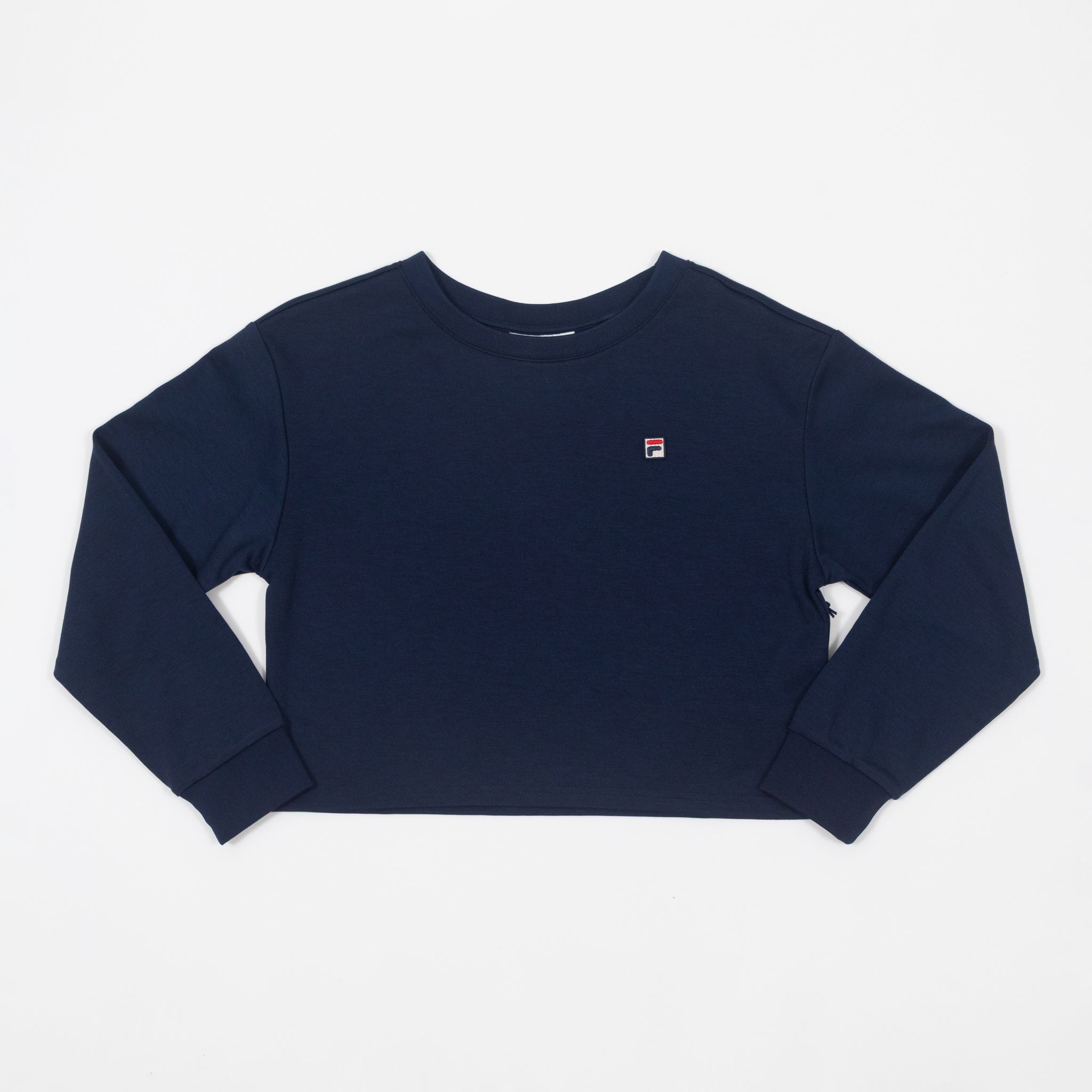 Womens FILA Sestri Wide Crew Neck Sweatshirt in NAVY