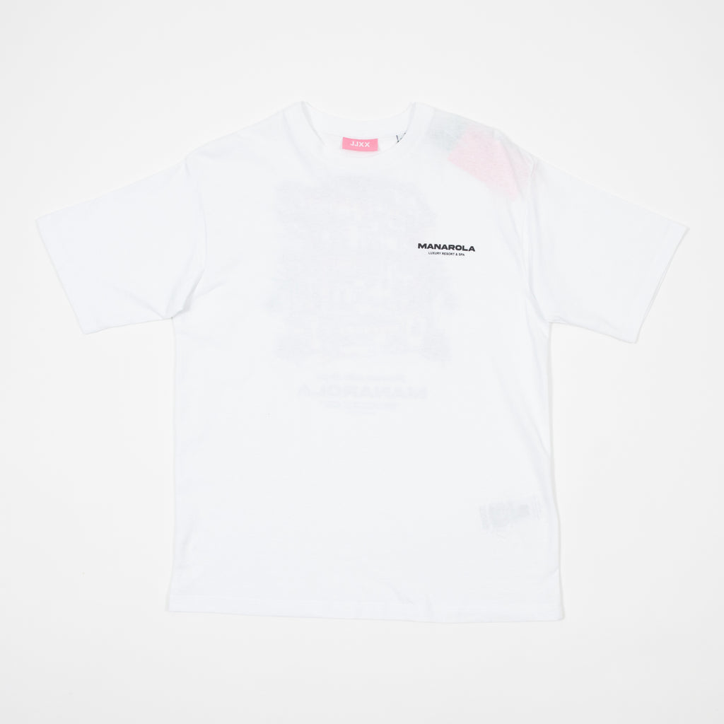 Womens JJXX Manarola Loose T-shirt in WHITE