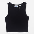 Womens JJXX Fallon Ribbed Vest Top in BLACK