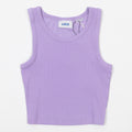 Womens JJXX Fallon Ribbed Vest Top in PURPLE
