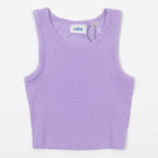 Womens JJXX Fallon Ribbed Vest Top in PURPLE