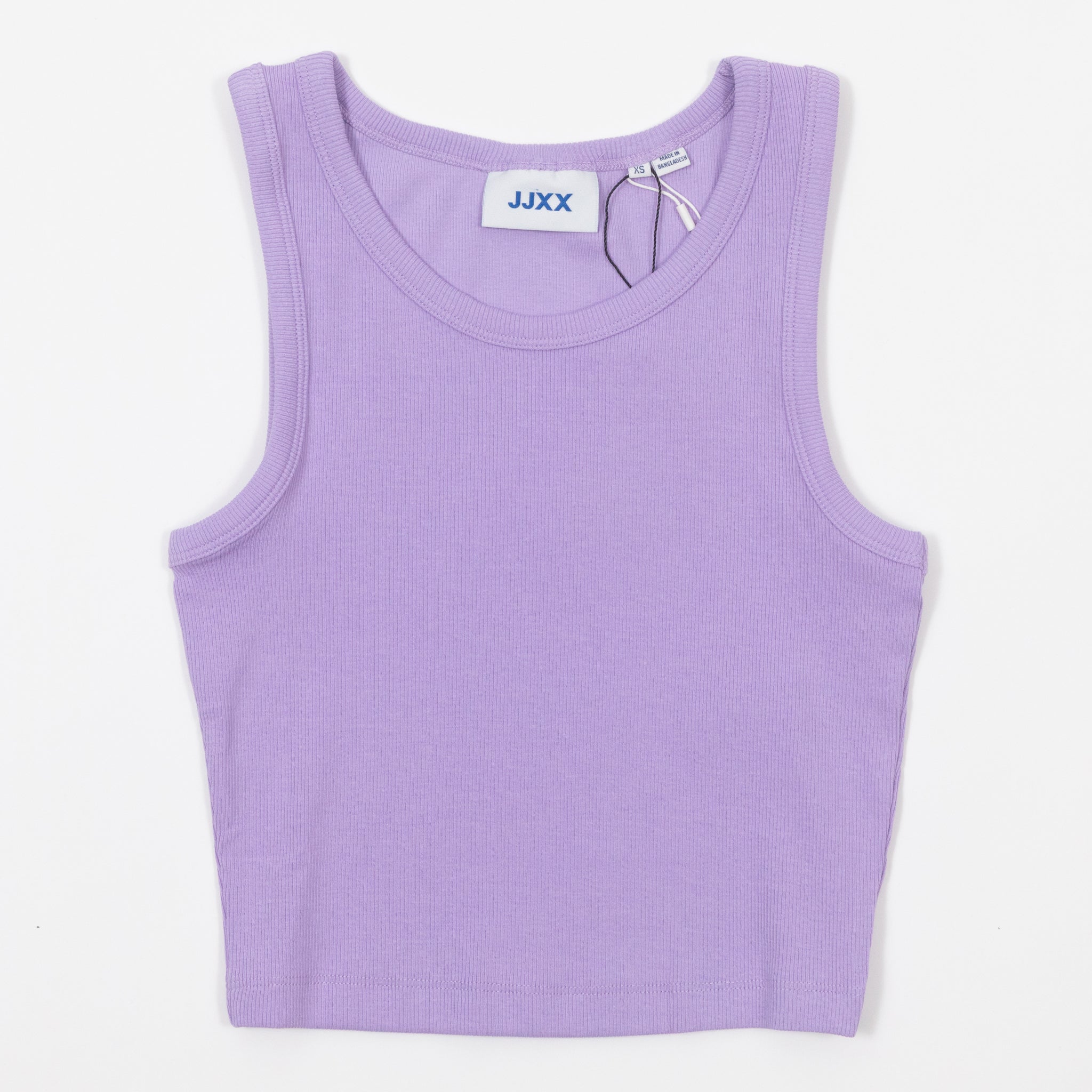 Womens JJXX Fallon Ribbed Vest Top in PURPLE