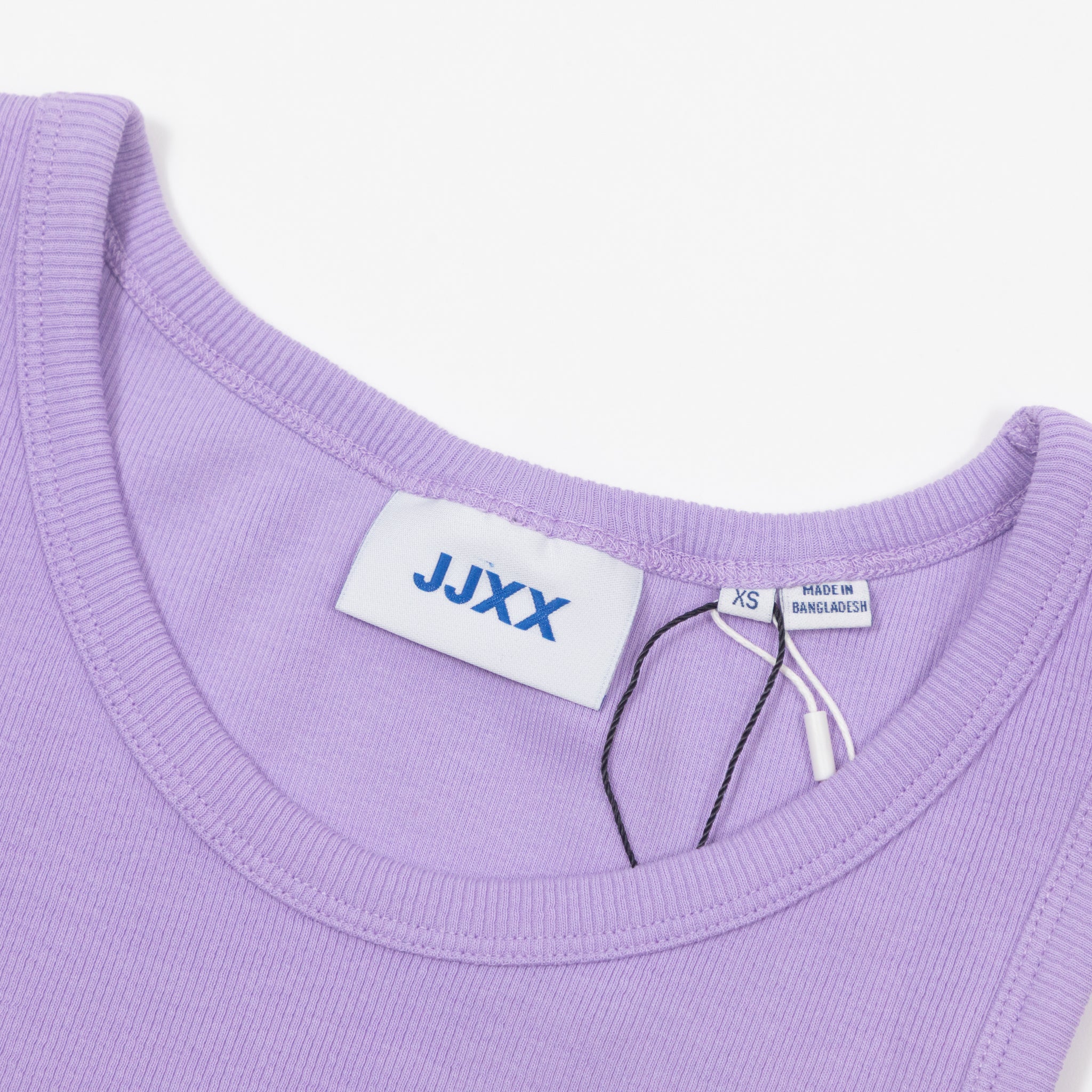 Womens JJXX Fallon Ribbed Vest Top in PURPLE