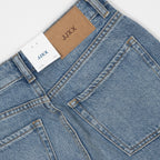 Womens JJXX Tokya Long High Waisted Shorts in BLUE DENIM